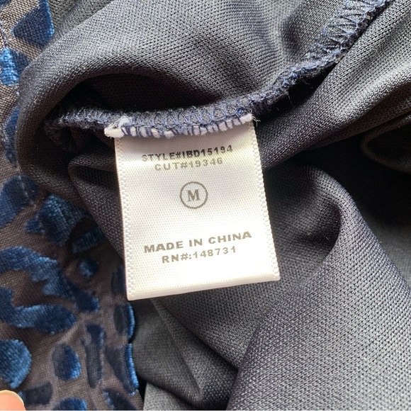 Abbeline Royal Blue Leopard Chemise Style Dress - Picture 12 of 14